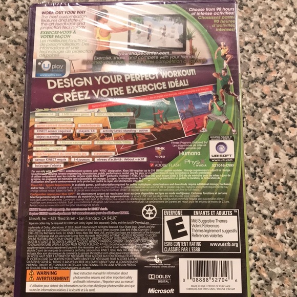 XBOX 360 KINECT Your Shape. New in shrink wrap. - Picture 3 of 4
